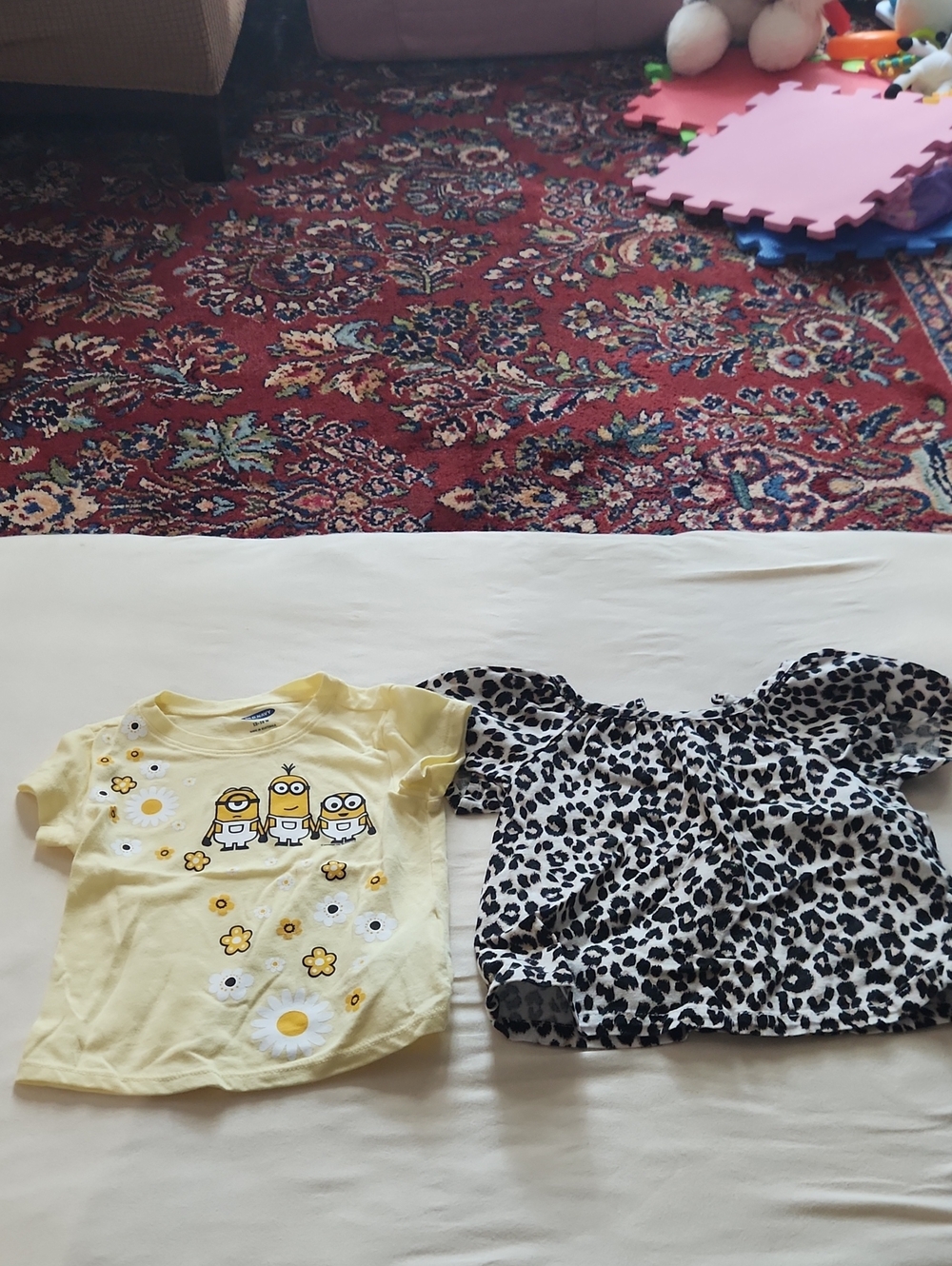 Yellow Minions Daisy Tee for Kids, Animal Print Tee